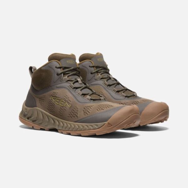 Keen Outlet Men's NXIS Speed Mid-Canteen/Olive Drab - Click Image to Close