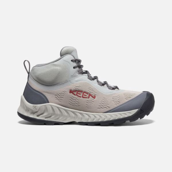 Keen Outlet Men's NXIS Speed Mid-Drizzle/Red Carpet - Click Image to Close