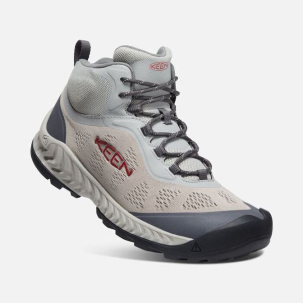 Keen Outlet Men's NXIS Speed Mid-Drizzle/Red Carpet