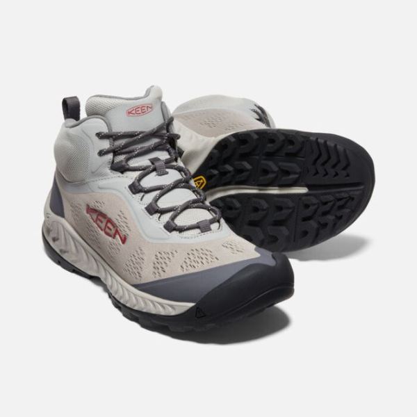 Keen Outlet Men's NXIS Speed Mid-Drizzle/Red Carpet