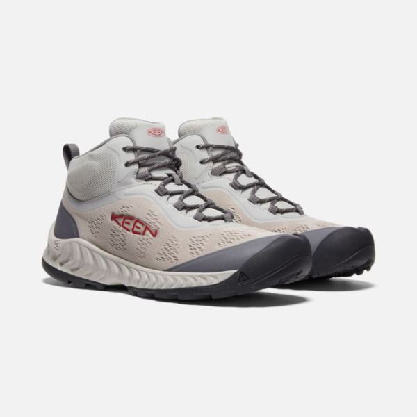 Keen Outlet Men's NXIS Speed Mid-Drizzle/Red Carpet