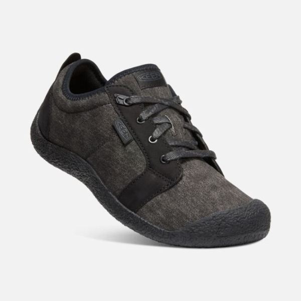 Keen Outlet Men's Howser Canvas Lace-Up-Black/Black - Click Image to Close