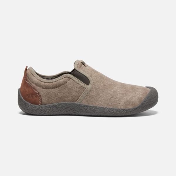 Keen Outlet Men's Howser Canvas Slip-On-Timberwolf/Bison - Click Image to Close