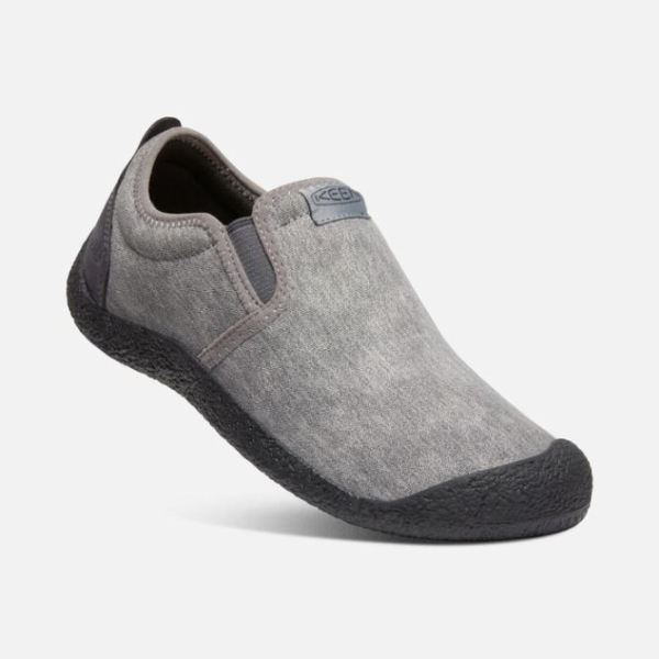 Keen Outlet Men's Howser Canvas Slip-On-Steel Grey/Magnet