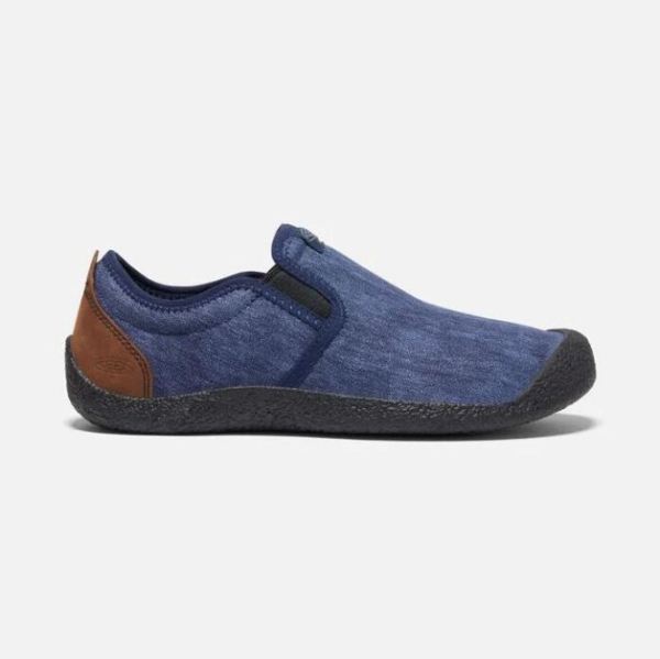 Keen Outlet Men's Howser Canvas Slip-On-Black Iris/Bison - Click Image to Close