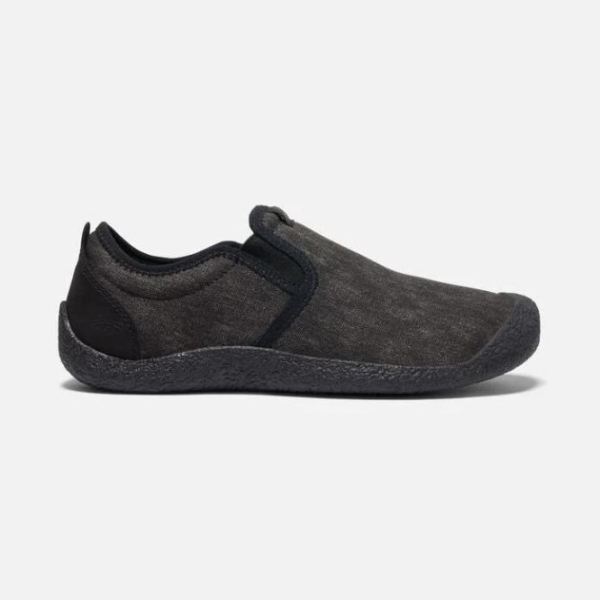 Keen Outlet Men's Howser Canvas Slip-On-Black/Black - Click Image to Close