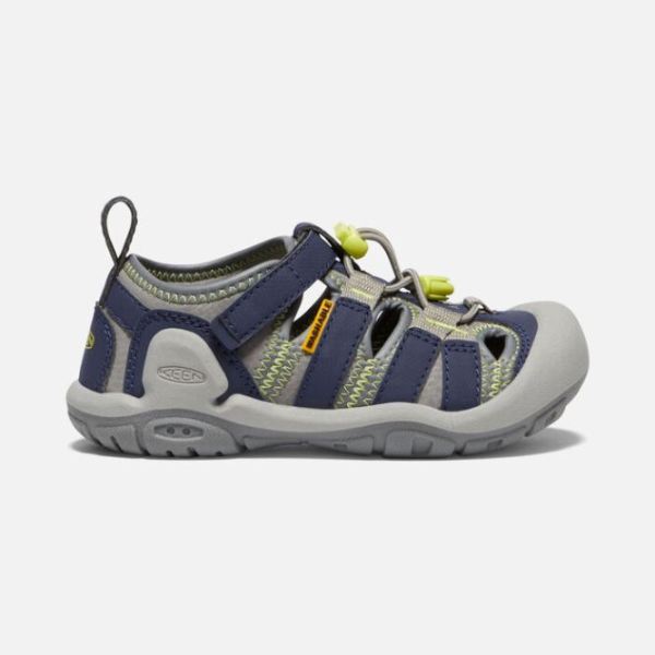 Keen Outlet Little Kids' Knotch Creek Sandal-Steel Grey/Blue Depths