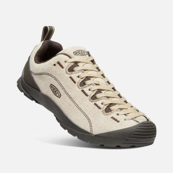 Keen Outlet Men's Jasper Canvas-Natural Canvas/Black Olive