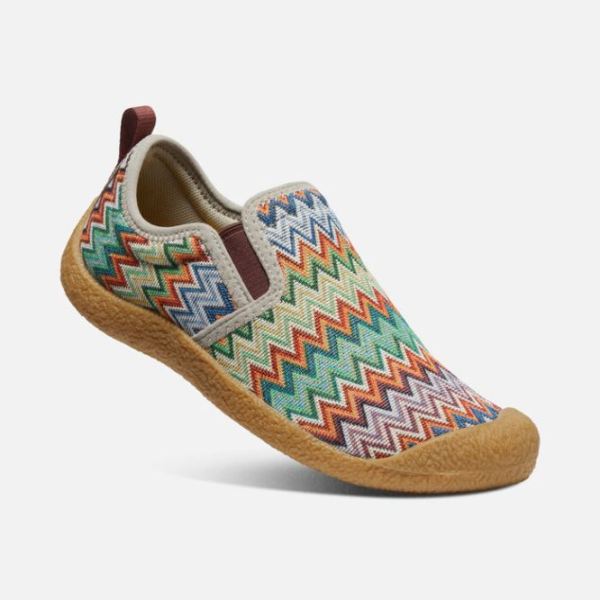 Keen Outlet Women's Howser Canvas Slip-On-Chevron/Plaza Taupe - Click Image to Close