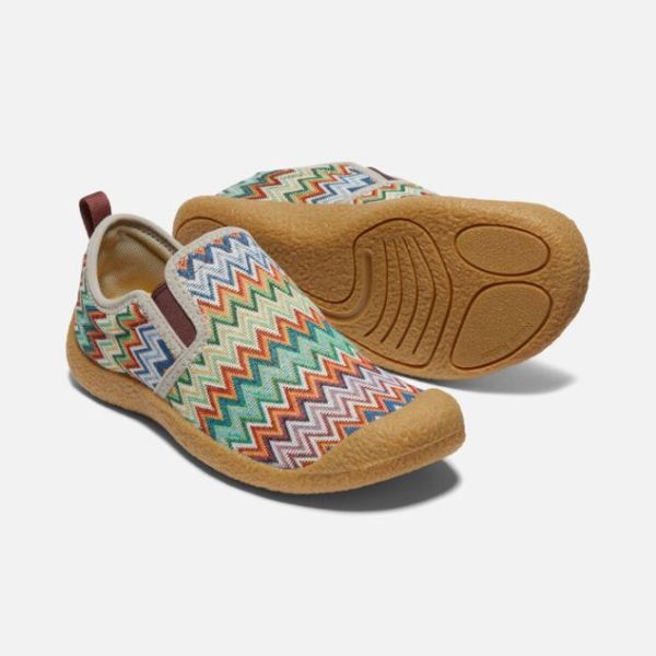 Keen Outlet Women's Howser Canvas Slip-On-Chevron/Plaza Taupe