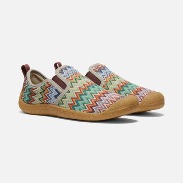 Keen Outlet Women's Howser Canvas Slip-On-Chevron/Plaza Taupe