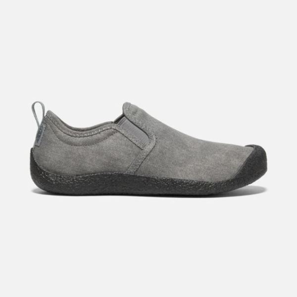 Keen Outlet Women's Howser Canvas Slip-On-Grey/Black