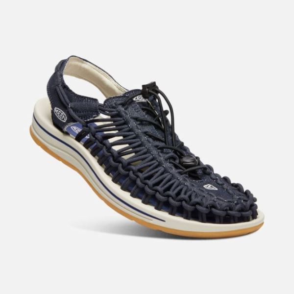 Keen Outlet Men's UNEEK Canvas-Navy/Birch - Click Image to Close