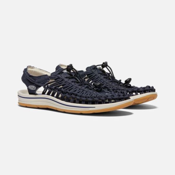 Keen Outlet Men's UNEEK Canvas-Navy/Birch - Click Image to Close