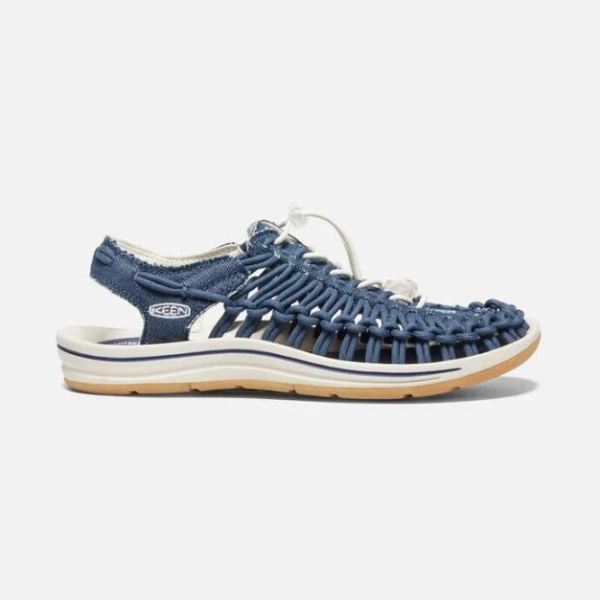 Keen Outlet Women's UNEEK Canvas-Navy/Birch - Click Image to Close