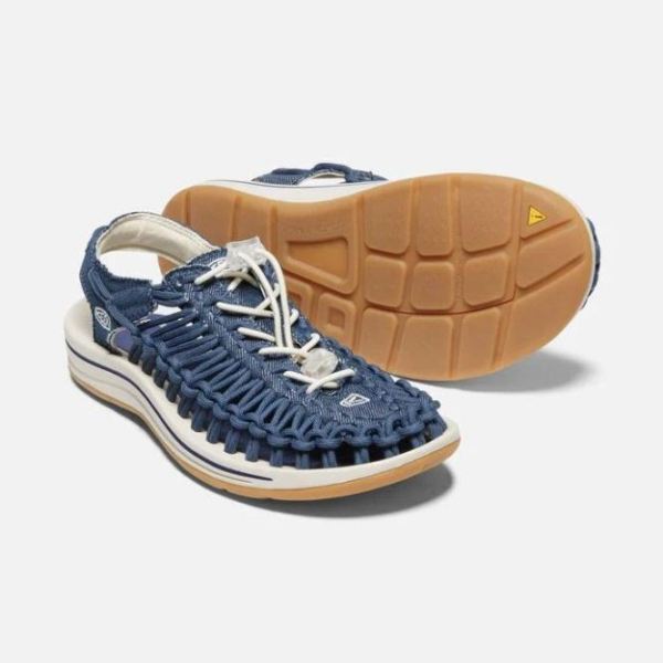 Keen Outlet Women's UNEEK Canvas-Navy/Birch - Click Image to Close