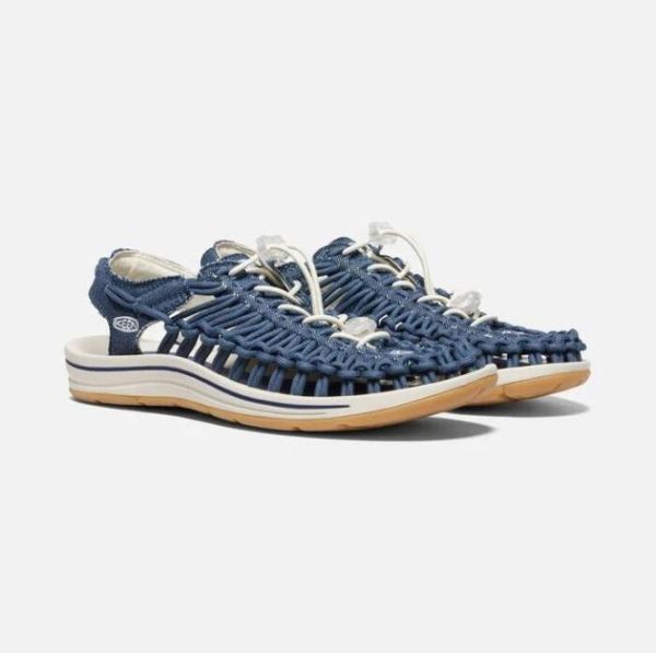 Keen Outlet Women's UNEEK Canvas-Navy/Birch - Click Image to Close