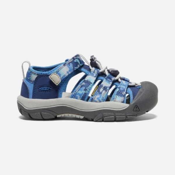 Keen Outlet Little Kids' Newport H2-Camo/Bright Cobalt