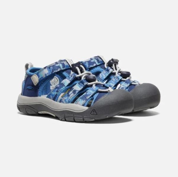 Keen Outlet Little Kids' Newport H2-Camo/Bright Cobalt