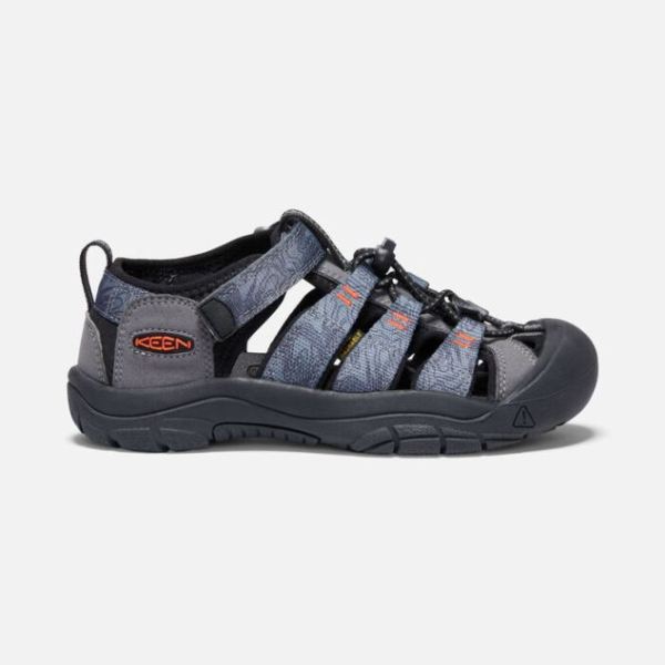 Keen Outlet Big Kids' Newport H2-Steel Grey/Black - Click Image to Close