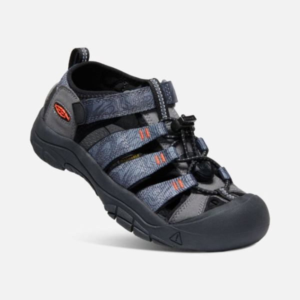 Keen Outlet Big Kids' Newport H2-Steel Grey/Black