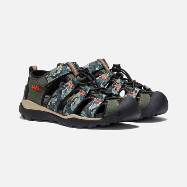 Keen Outlet Big Kids' Newport Neo H2-Forest Night/Camo