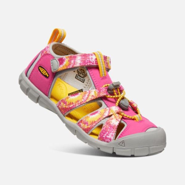 Keen Outlet Big Kids' Seacamp II CNX-Multi/KEEN Yellow - Click Image to Close