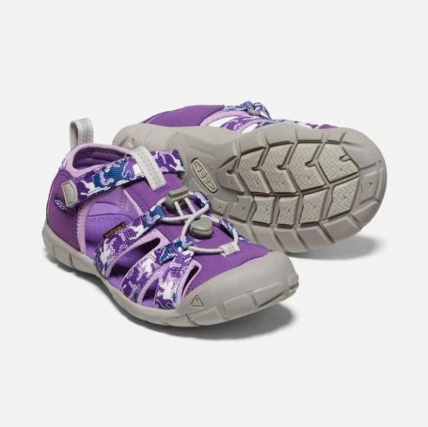 Keen Outlet Big Kids' Seacamp II CNX-Camo/Tillandsia Purple