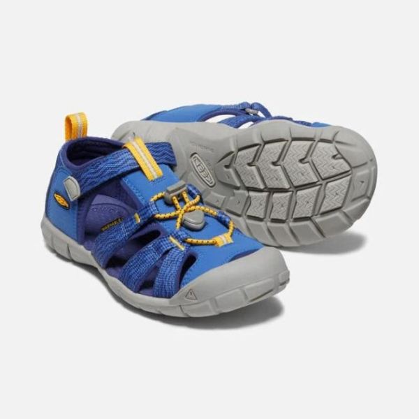 Keen Outlet Big Kids' Seacamp II CNX-Bright Cobalt/Blue Depths